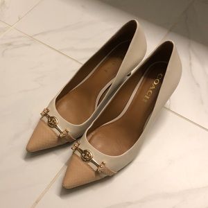Coach Lauri pumps chalk beechwood color